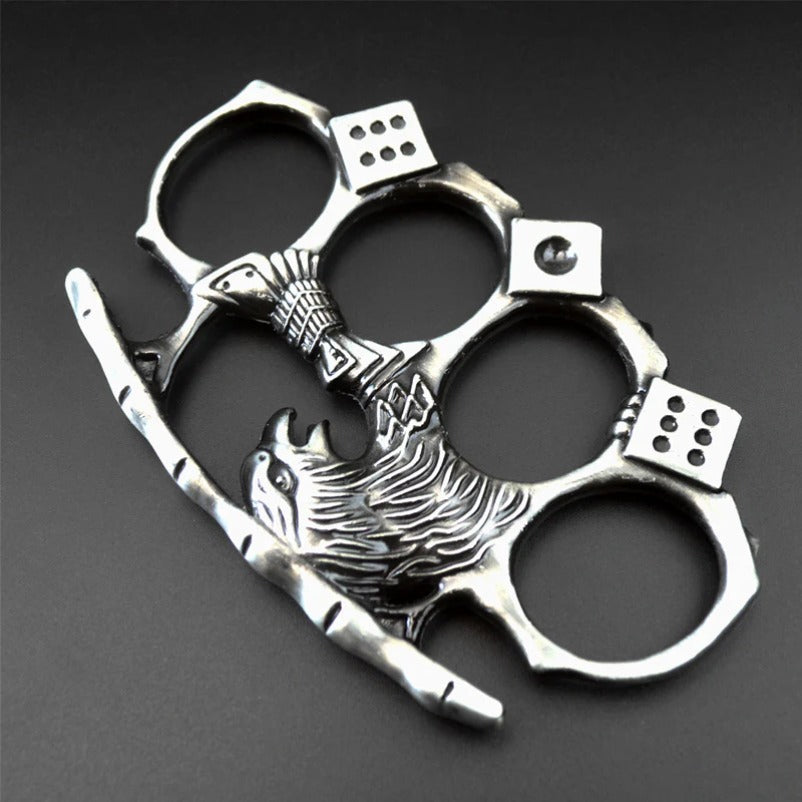 Eagle Guard Metal Knuckle Duster for Breaking Glass in Emergencies