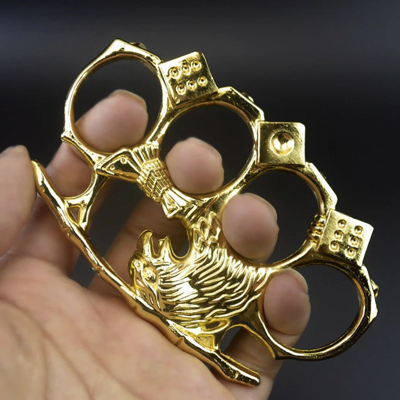 Eagle Guard Metal Knuckle Duster for Breaking Glass in Emergencies