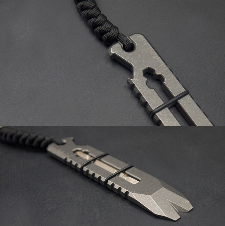 Titanium Work Tool Wrench and Pry Bar