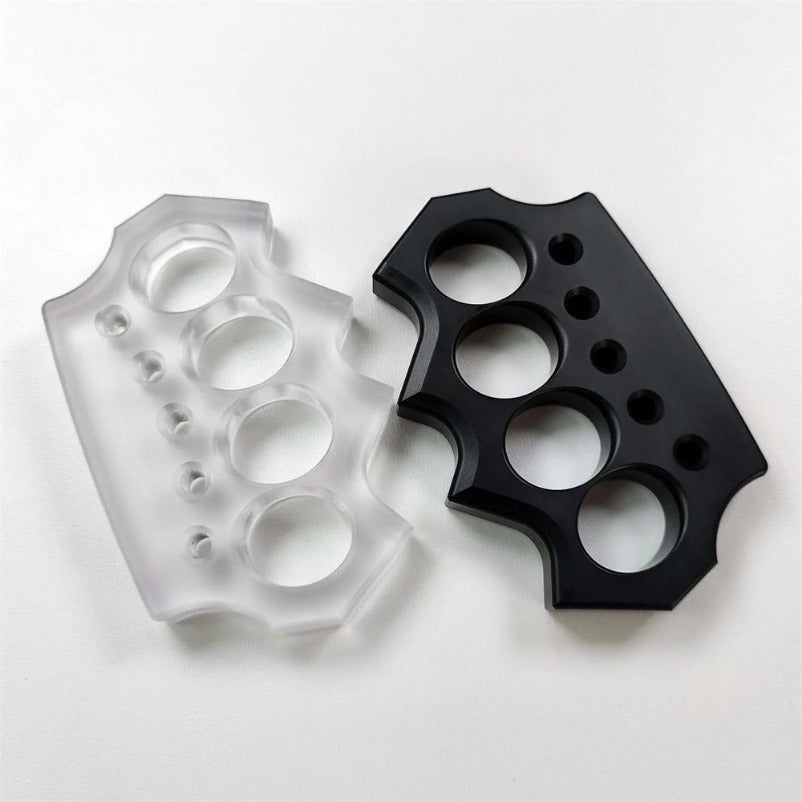 Transparent Self-Defense Knuckle Duster for Enhanced Protection