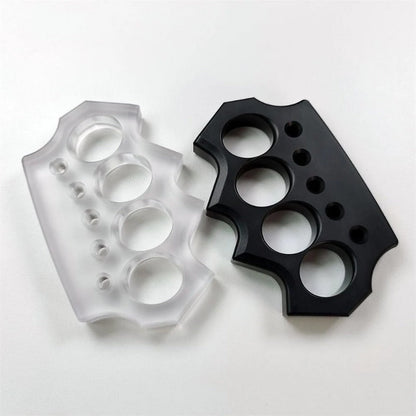 Transparent Self-Defense Knuckle Duster for Enhanced Protection