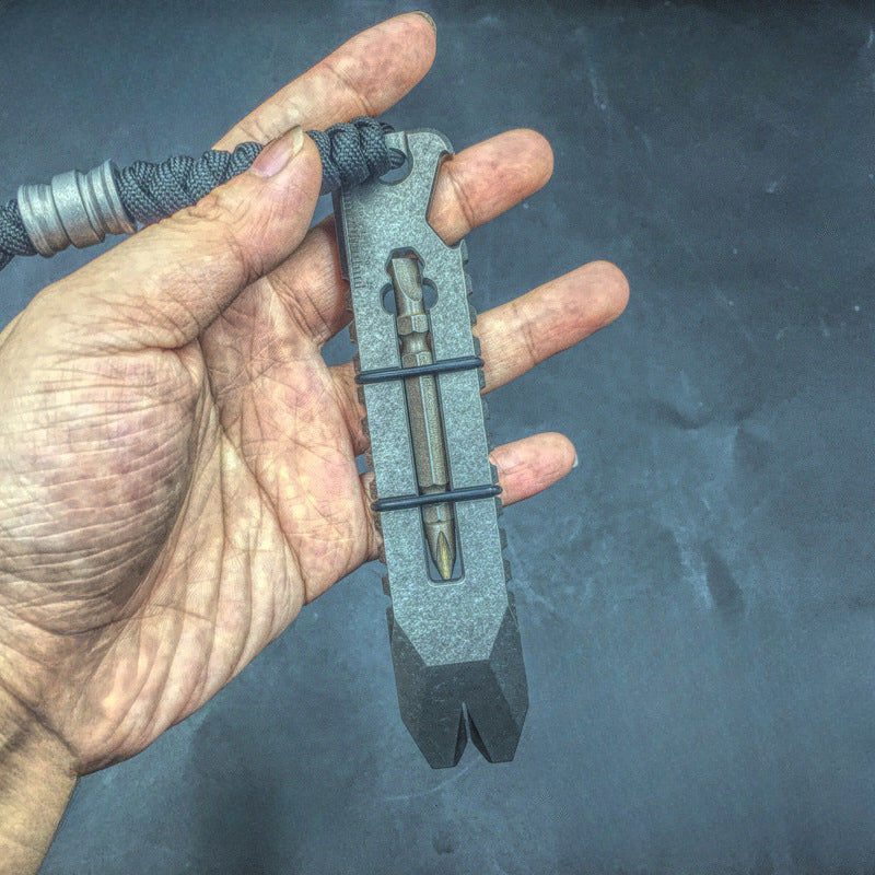 Titanium Work Tool Wrench and Pry Bar