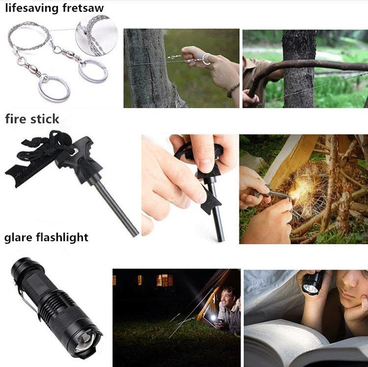 EDC Field Knife Kit Outdoor Survival Utility
